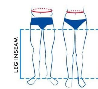 Bike Size Calculator: Image of leg inseam measurement