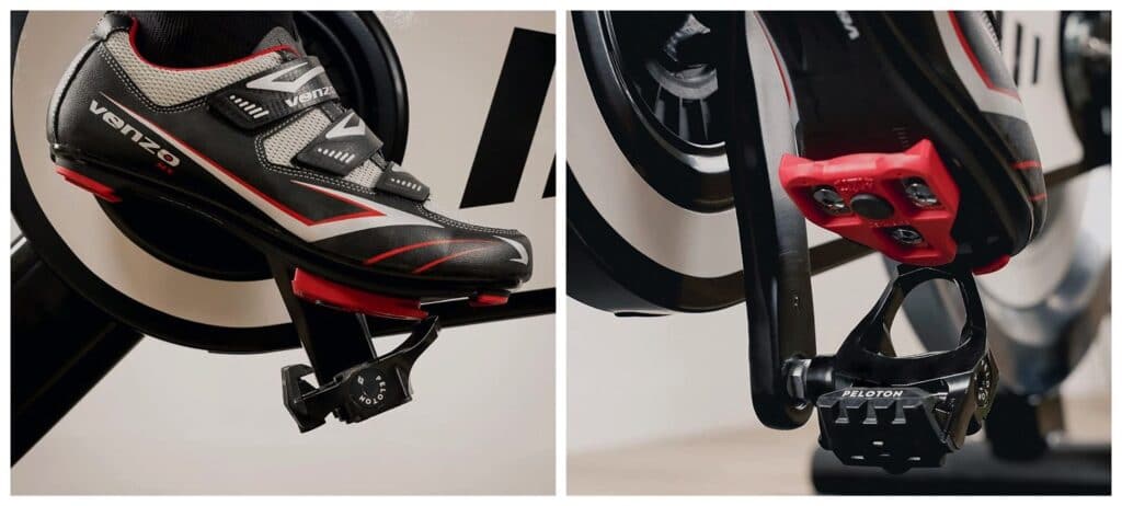 Clipless pedals allow you to keep your feet secured to the pedals for a faster and more powerful pedalling.