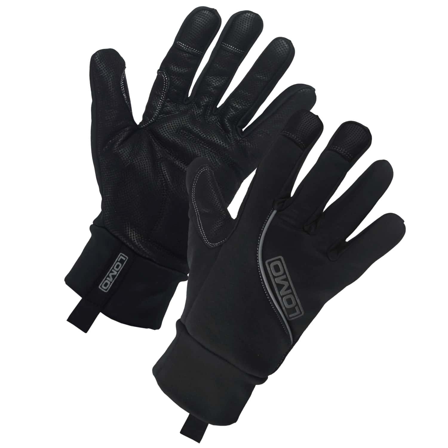 Textured gloves like these, are slip resistant and waterproof making them suitable for rainy and snowy weather. 