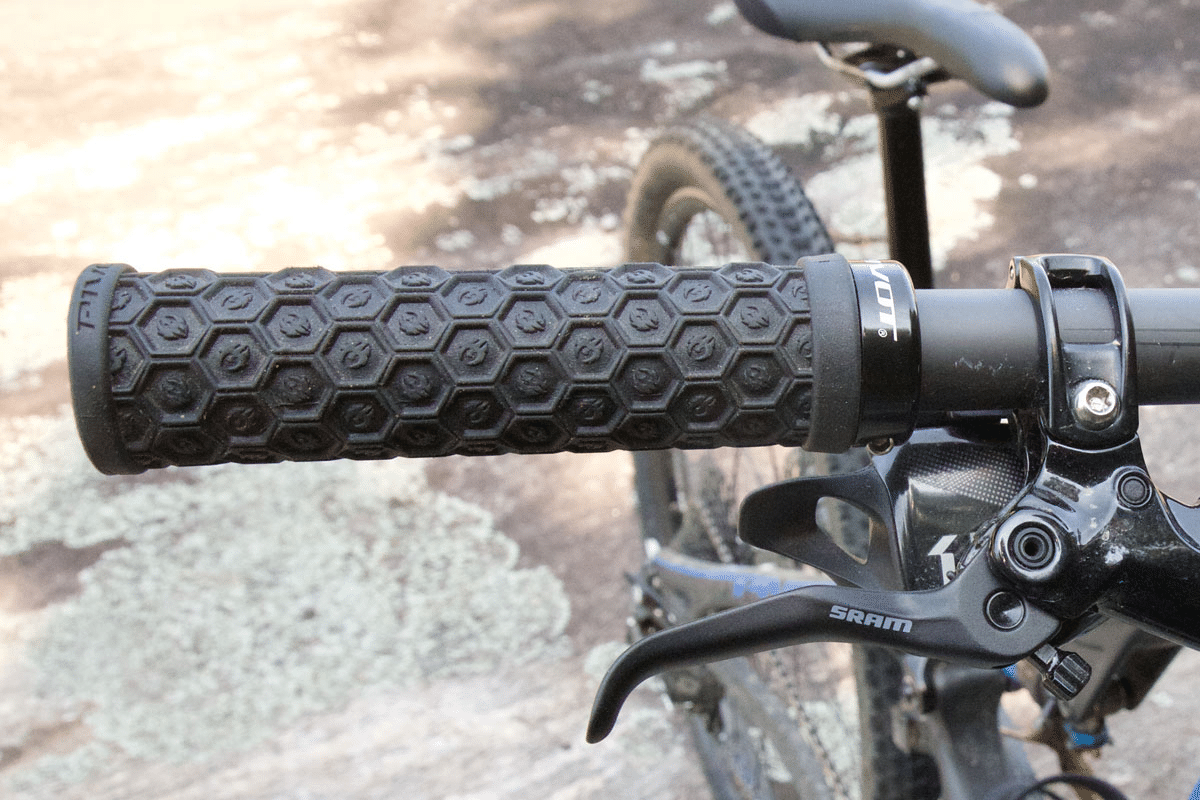 A lock-on grip is fitted more securely than a slip-on grip.
