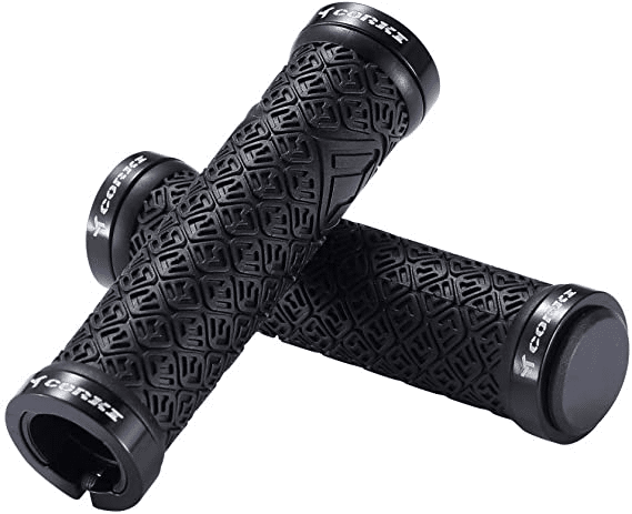 Lock-on mountain bike grips are a more secure option to fix a mountain bike grip that has fallen off.