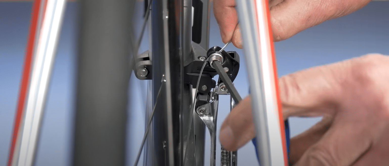 Loosen, Oil, and Tighten the derailleur.