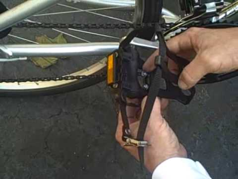 Once you have attached the pedal toe clips to your bike, tighten the straps to fit your shoes snuggly without being too tight.