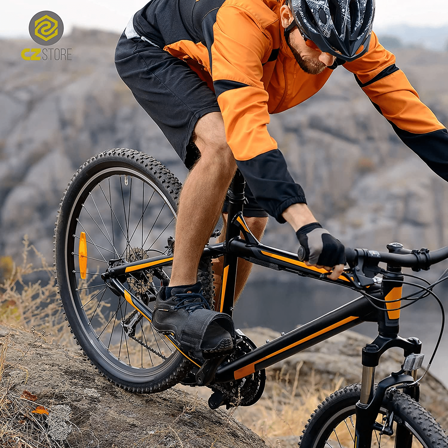 Cycling with pedal straps is good for helping you to keep control of your bike on rocky terrain.
