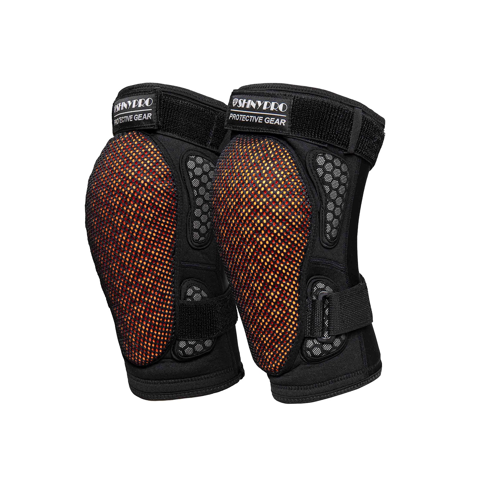 Knee pads like these that have padding rather than a hard shell do not offer as much protection, but they may be more comfortable to wear.