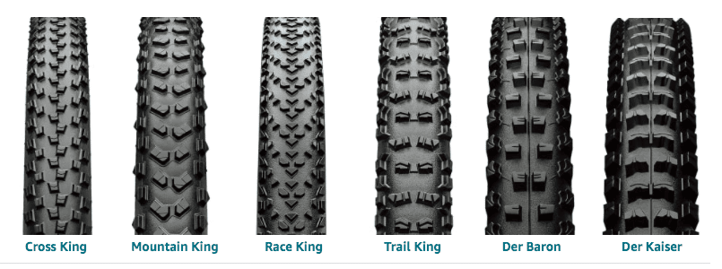 Mountain bike tire grip is affected by the tread on the tire and the rubber compound used to manufacture the tire.