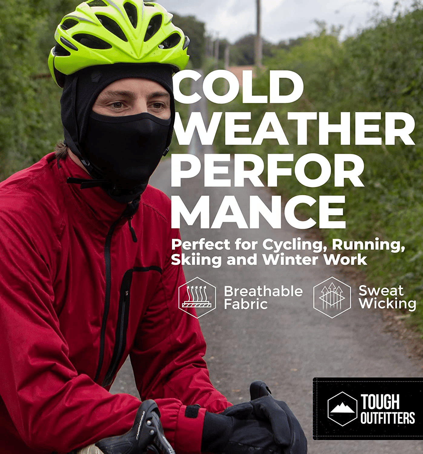 To keep warm in cold temperatures wear a thermal hat under your helmet.