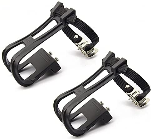 Mountain bike toe clip compatible shoes include running shoes, hiking shoes, and walking shoes. Try to buy shoes that have pointed toes and flat soles.