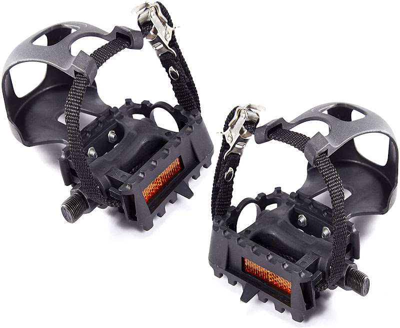 If you are on a tight budget and need to choose between toe clips vs. clipless pedals, these toe clips may be better for you.