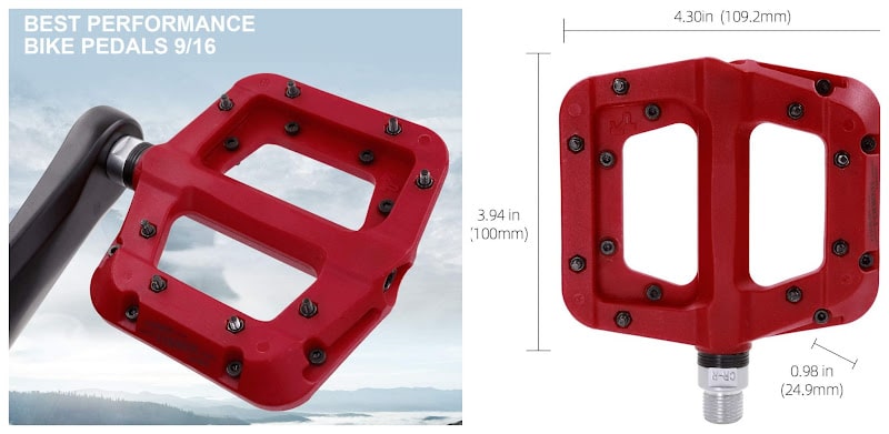 Toe clips and clipless pedals would not really be necessary for commuting where these flat pedals would make it easier to stop when necessary.