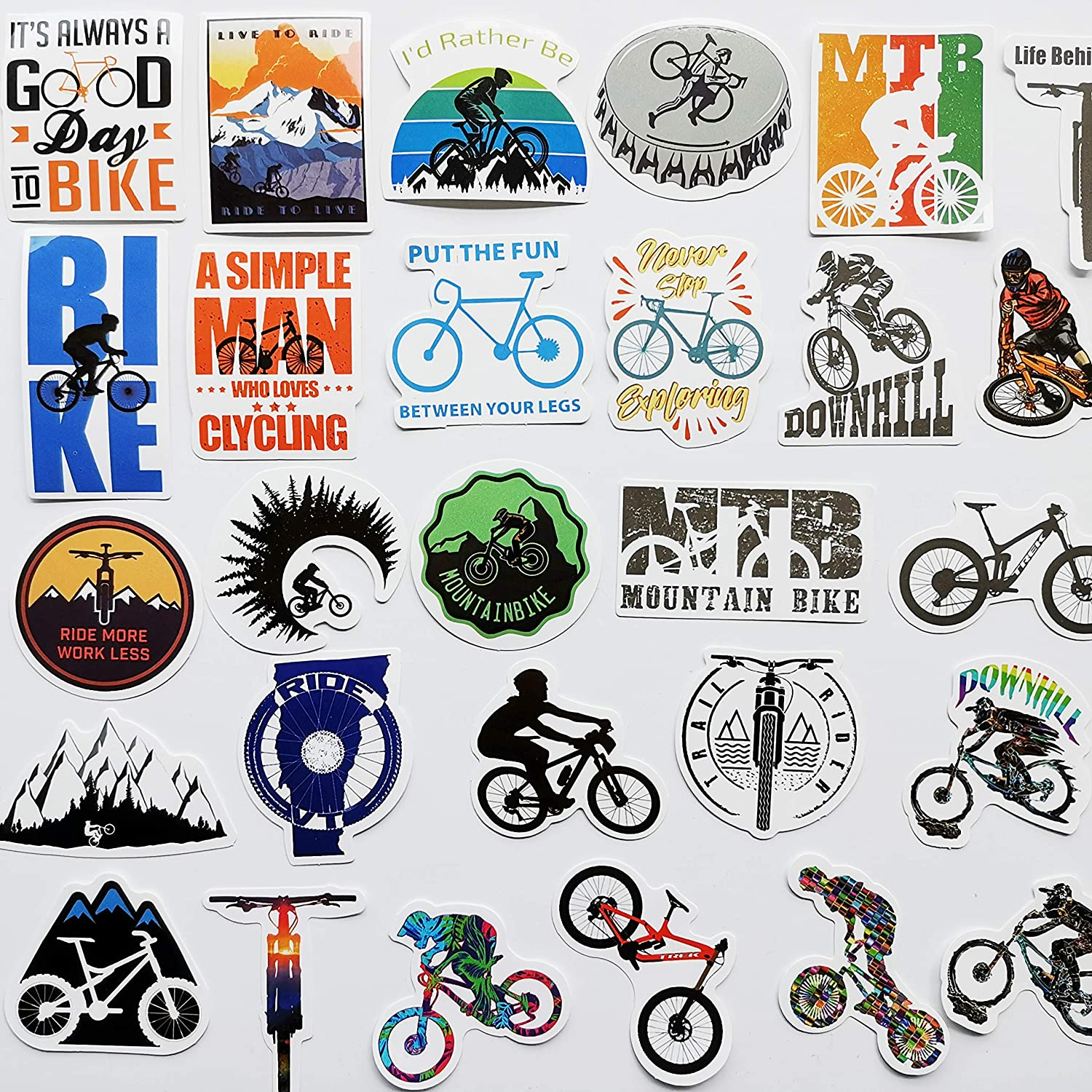 Stickers can make for an interesting mountain bike fender accessory and has multiple purposes such as increased visibility and easier identification.