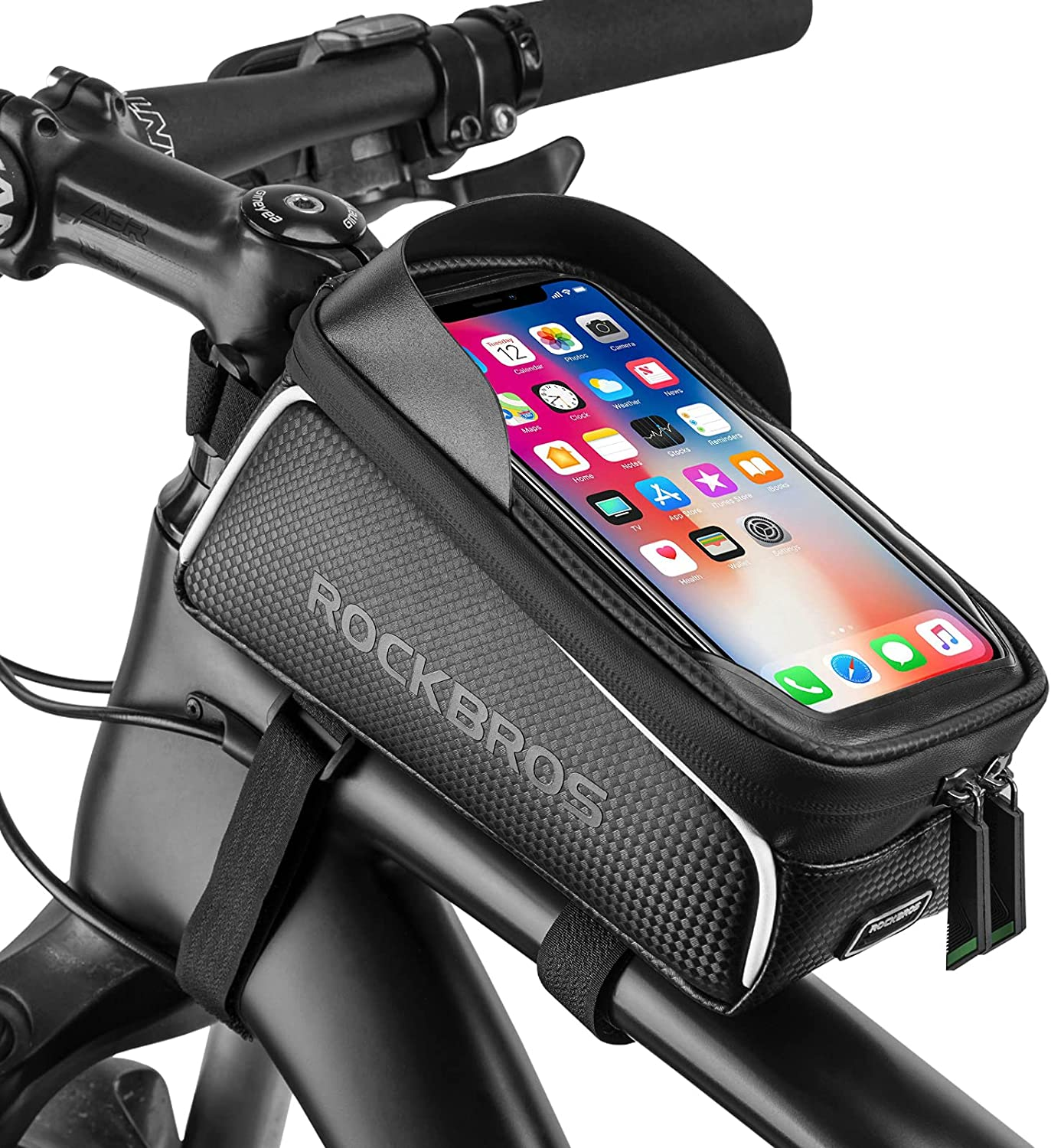 This tool bag offers you the convenience of having your phone's screen visible to you while keeping the phone protected on your ride.