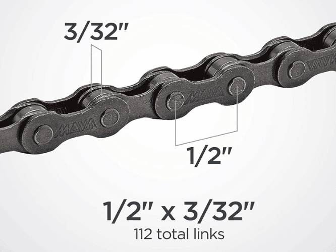 Removing or adding a full link on a regular chain makes a big difference to the length of the chain that you are replacing on your mountain bike.