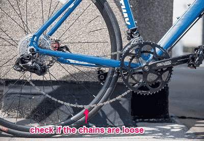 Before attempting to fix the problem, check that your mountain bike chain is, in fact, sagging.