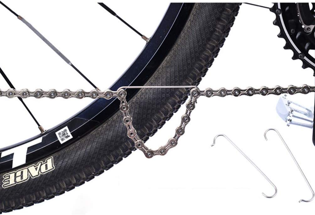 To make disconnecting and removing the old chain easier use chain hooks like these.