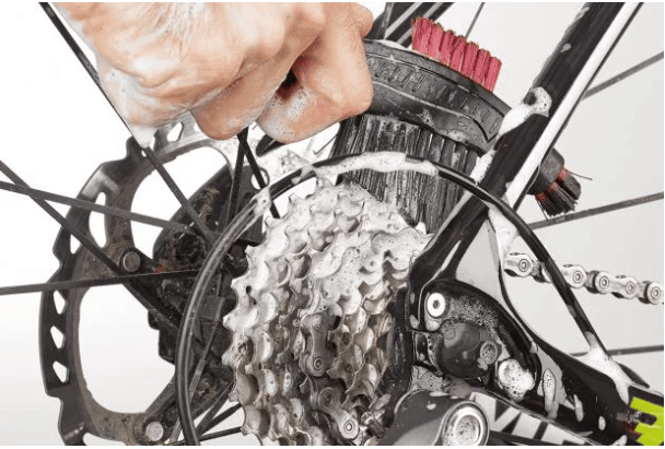 When doing proper mountain bike chain maintenance it would be a good idea to clean the whole drivetrain.