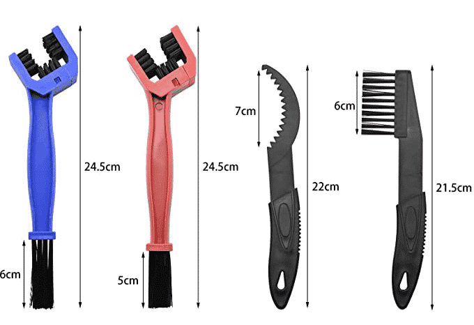 This selection of brushes makes any chain maintenance task a little easier.