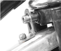 Use a mini socket wrench to make adjustments to the L-bracket.