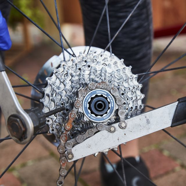 If your cassette has worn teeth it will result in your mountain bike chain jumping gears in which case you will have to replace it to fix the problem.