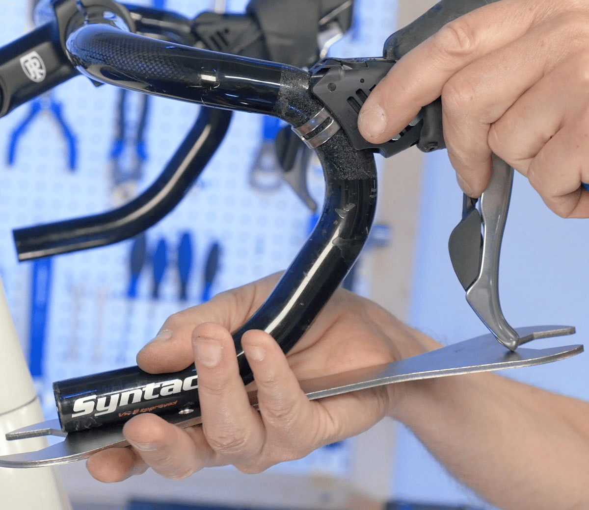 Before tightening the levers on your new mountain bike drop bar make sure that they are in the correct position.