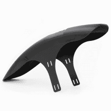 This mudguard is made from recycled plastic and can be bought directly from the manufacturer.