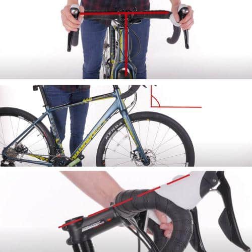 After adding the drop bars to your mountain bike make any necessary adjustments before tightening the bolts.