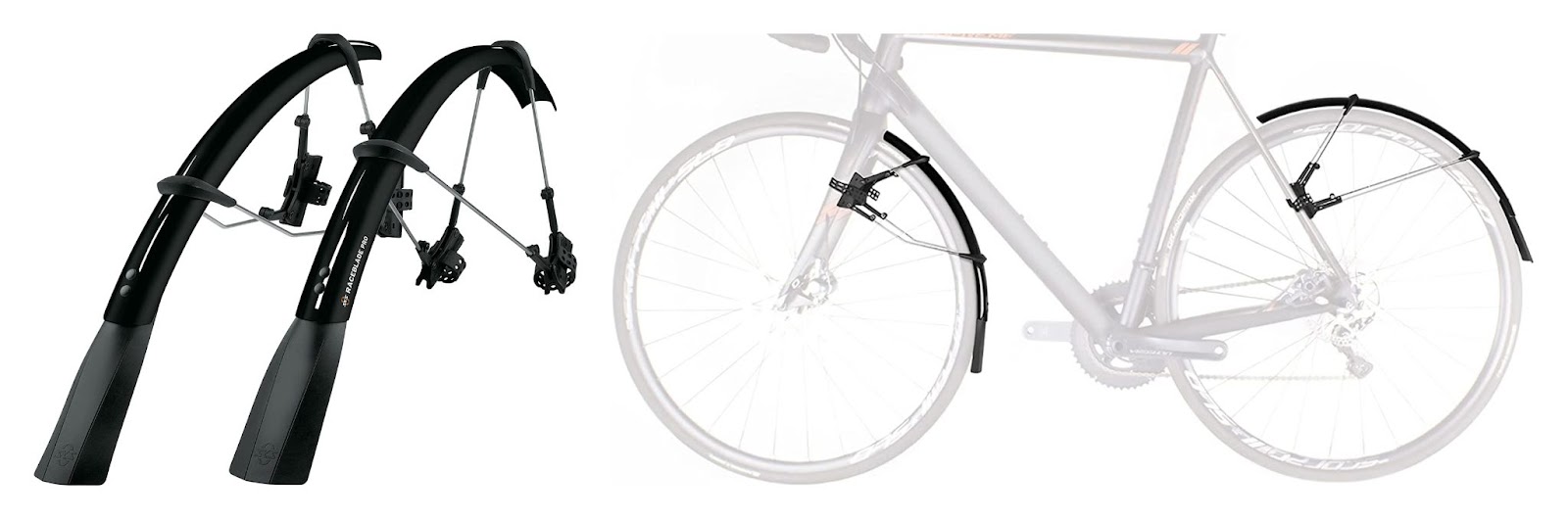 Install clip-on mudguards on your mountain bike if you would prefer lighter mudguards.