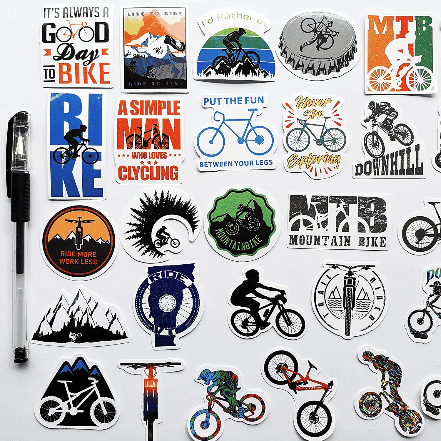 Use these fun stickers to brighten up your mudguards.
