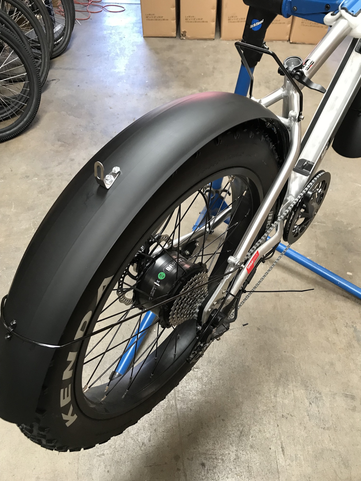 When you have installed your back mountain bike fender make sure that it doesn’t touch the rear tire.