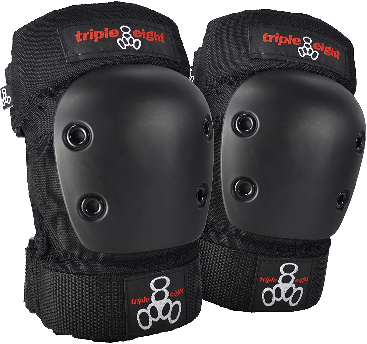 Hardshell elbow guards like these provide better protection for the elbow area than a soft-shell design.