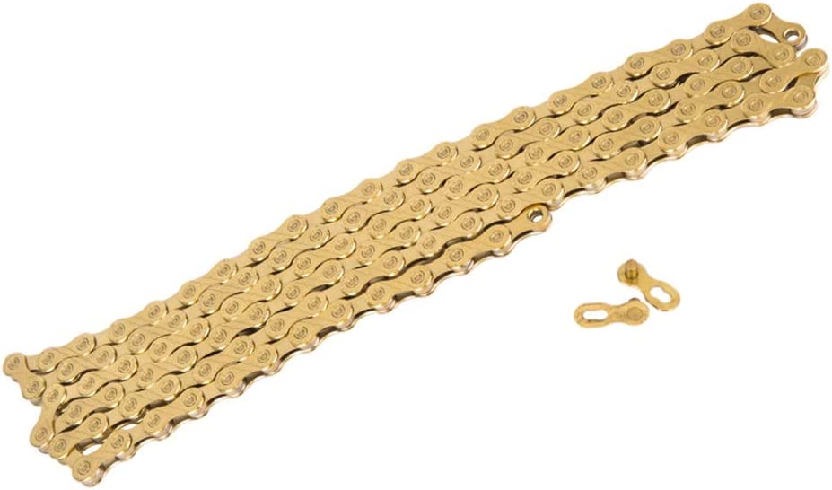 Mountain bike chains that have a titanium nitride coating tend to be stronger and more durable.