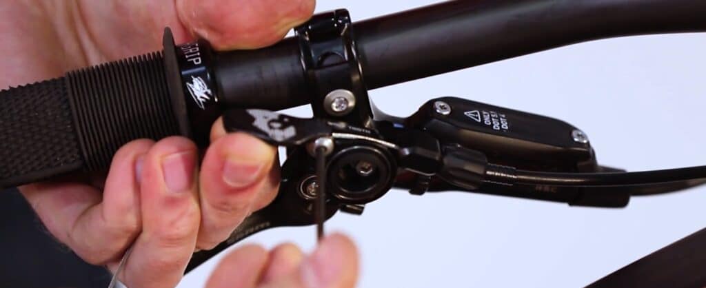 Re-attach the cable to the dropper lever.