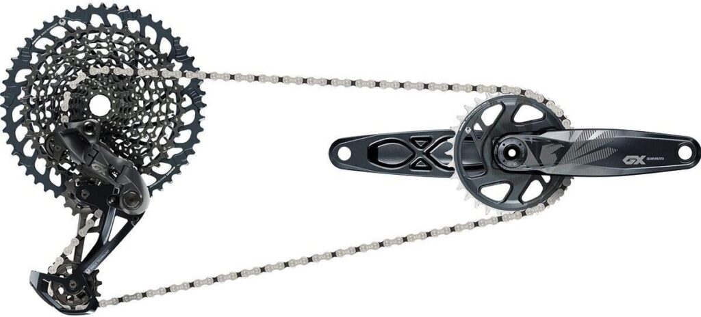 A mountain bike chain that won’t shift to low gears needs to be fixed to maximize power transfer on uphills. 