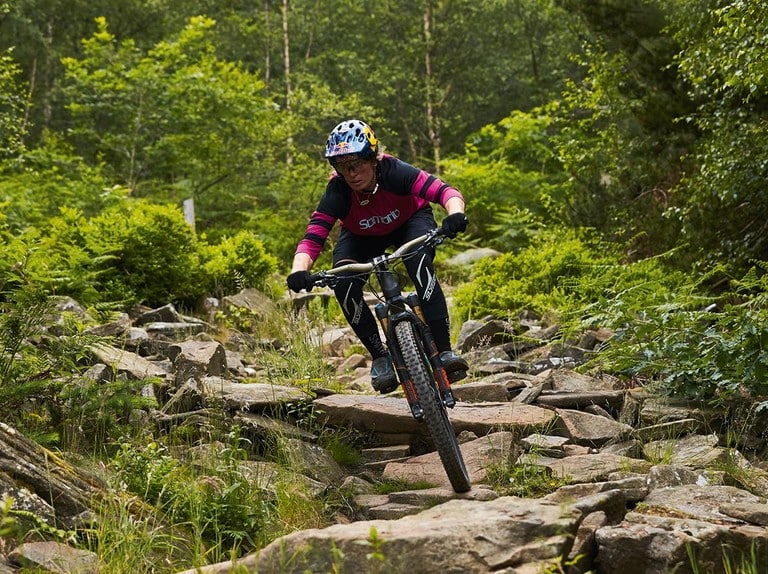 When comparing mountain bikes with trekking bikes they are better suited for rough terrain and they are easier to maneuver over difficult terrain, and as such the seats of these bikes also differ.