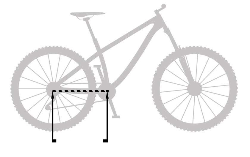 To work out your chain size using a formula first measure your mountain bike chainstay length.