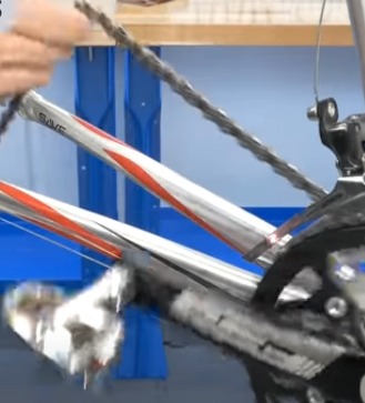 Once the chain is loose you can feed it gently through the gears to remove it from your bike.