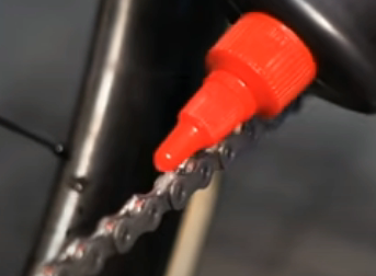 Be sure to coat all the rollers when lubricating the chain and work it through from the smallest cog to the largest one.