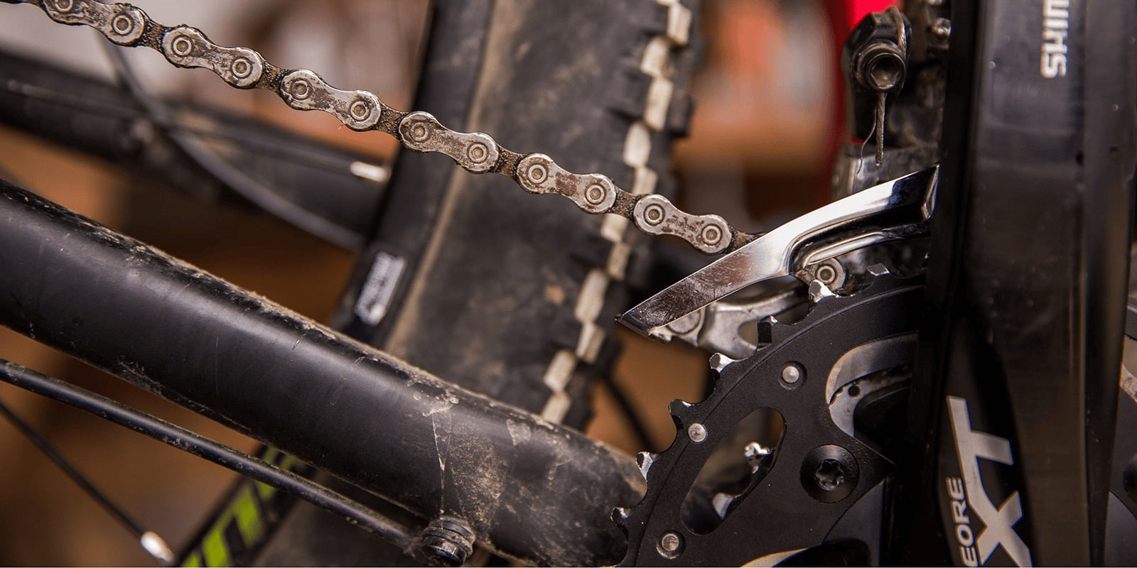 To fix a mountain bike chain rubbing the front derailleur, first understand what the correct setup looks like. A derailleur’s main function is to move the bike’s chain over the cassette.