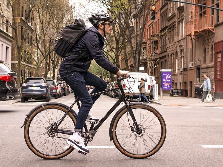 When choosing a mountain bike saddle for city commuting consider a flat saddle to promote an upright position.