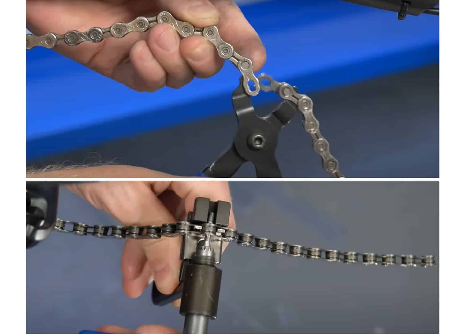 Reconnect the chain once you have positioned it properly.