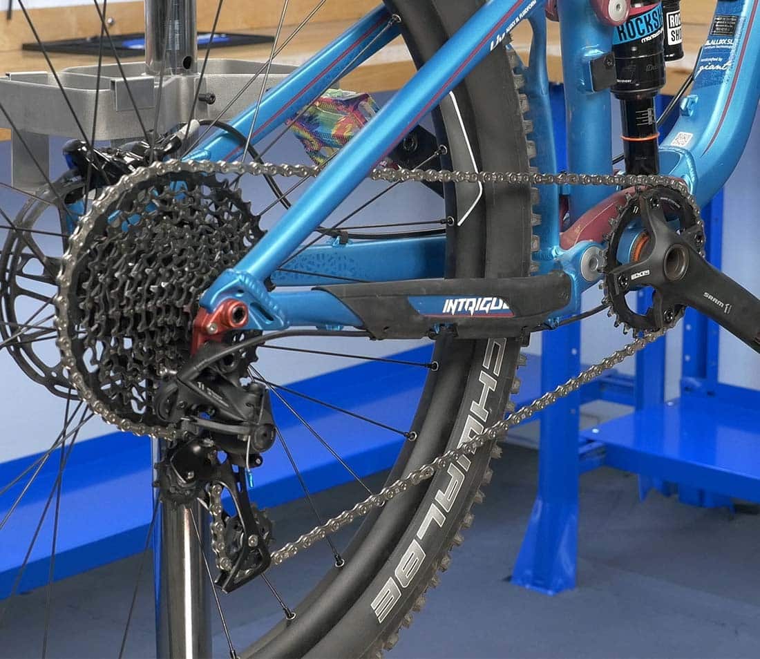 When your mountain bike chain ring and chain are in good condition they will work together smoothly.