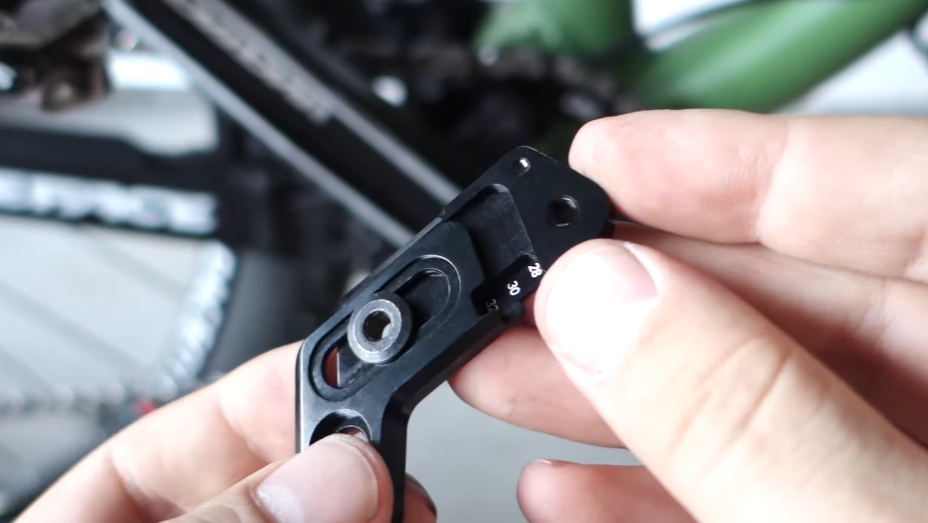 Make sure that you adjust the slider on the mountain bike chain guide so that your chain can fit into it properly.