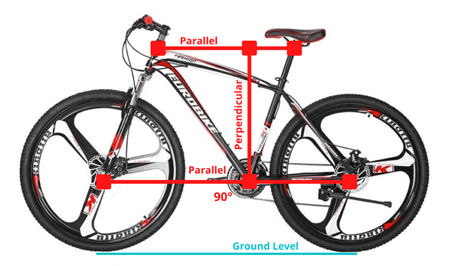 After calculating a reach that is suitable for you use red electrical tape to mark it out and then make the necessary adjustments to your steering tube.