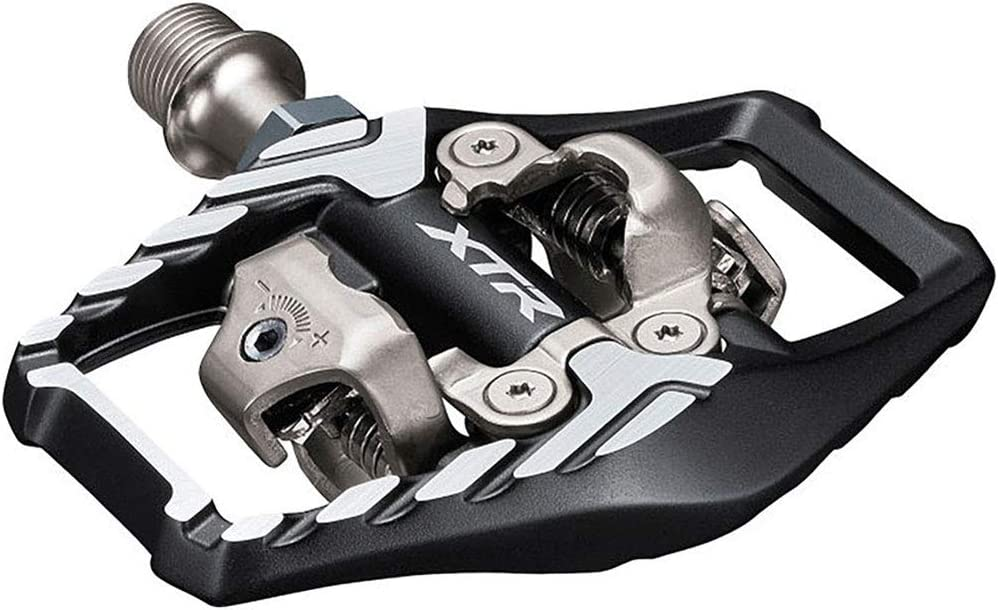 You can attach your cleats to either side of pedals like these, making it easier to clip in and start riding.